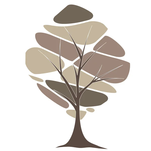 Абстрактное дерево. векторная иллюстрация — стоковый вектор