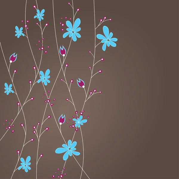 Abstracte achtergrond met bloemen . — Stockvector