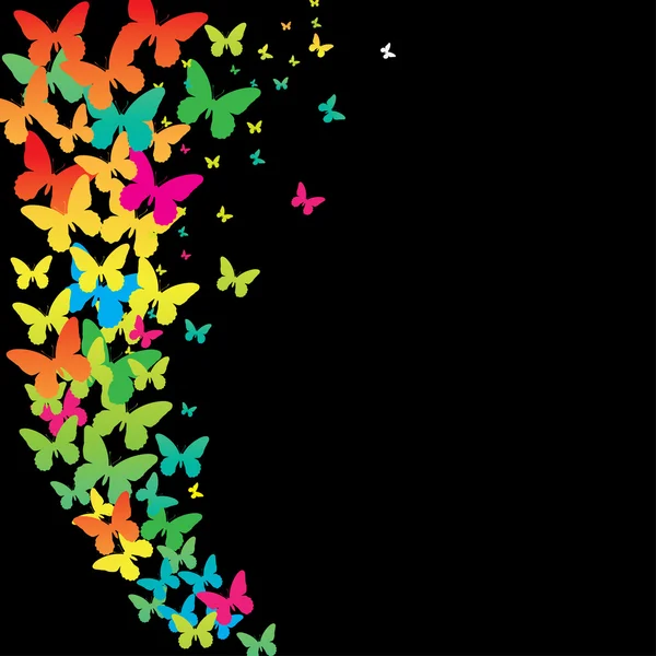 Mariposa colorida decorativa . — Archivo Imágenes Vectoriales