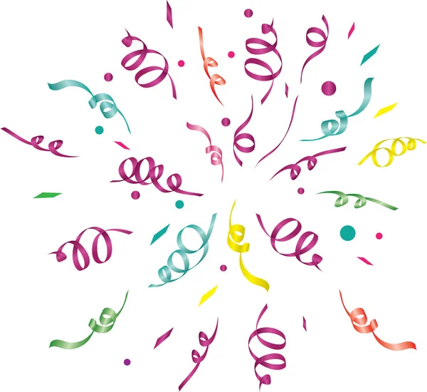 Confettis (fond clair). illustration vectorielle — Image vectorielle