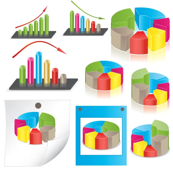 Estadísticas empresariales. ilustración vectorial — Vector de stock