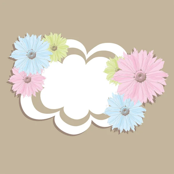Flower banner. vector illustration — Stock Vector