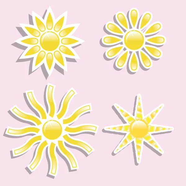 Universal icons -Set (Sun) for you — Stock Vector