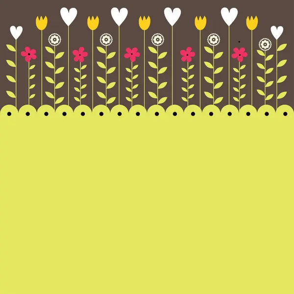 Barevné jarní květiny. vektorové ilustrace — Stockový vektor