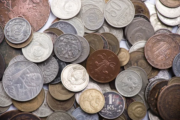Dużo monet — Zdjęcie stockowe