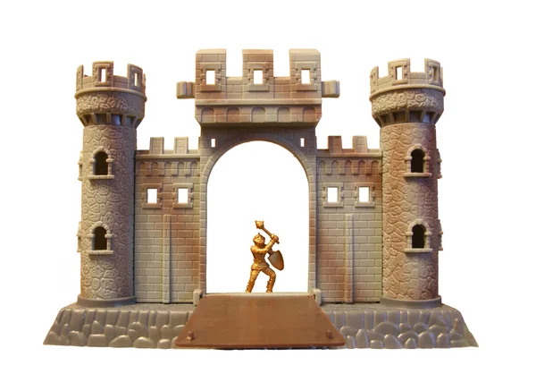 Izolované hračka hrad — Stock fotografie