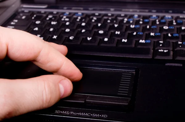Laptop typing — Stock Photo, Image