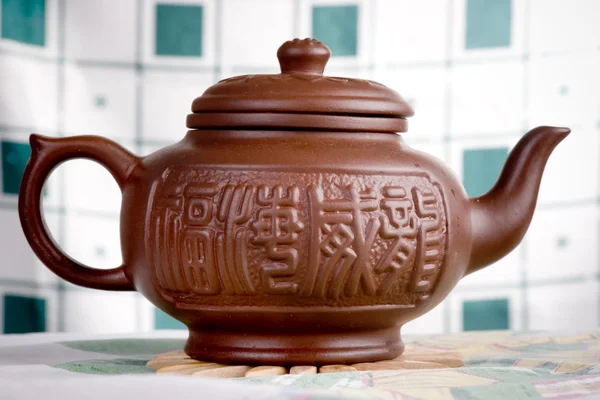 Clay teapot — Stock Photo, Image