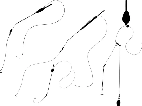 Accessoires flotteur de pêche — Image vectorielle
