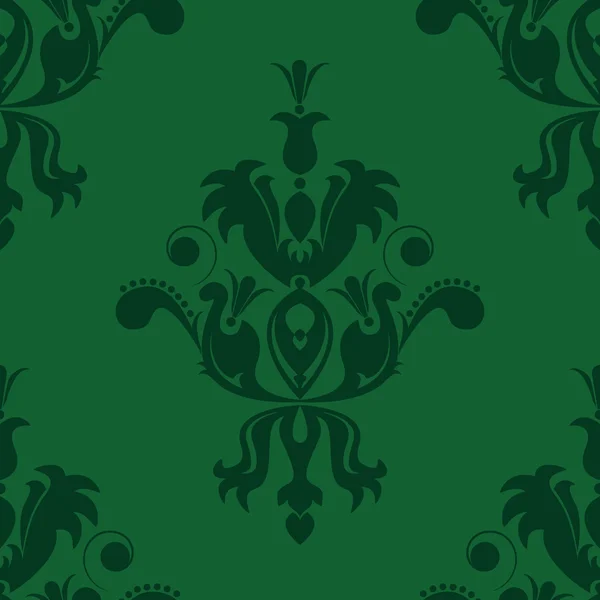 Vintage vert sans couture — Image vectorielle