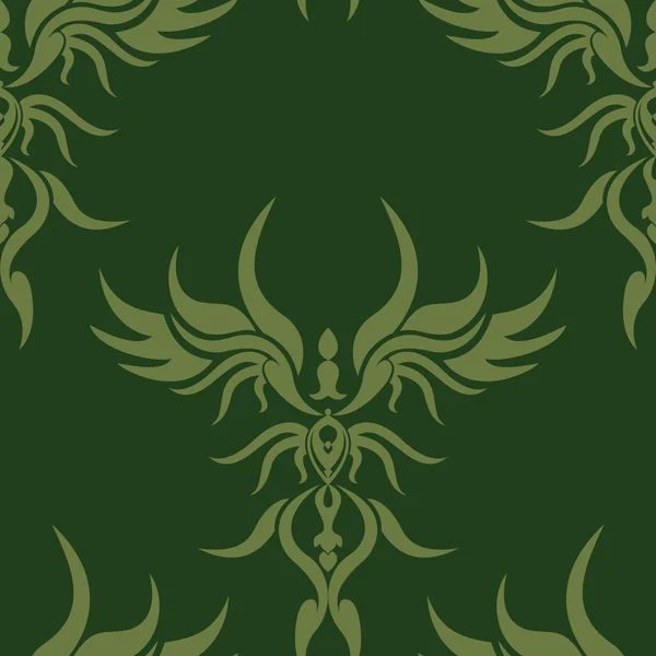 Винтаж бесшовные зеленый 2 — стоковый вектор