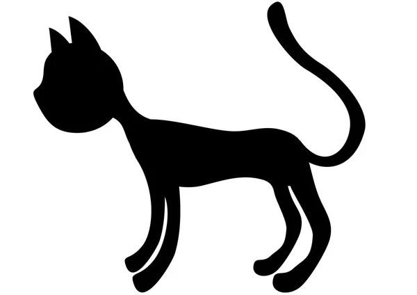 Czarny kotek — Wektor stockowy