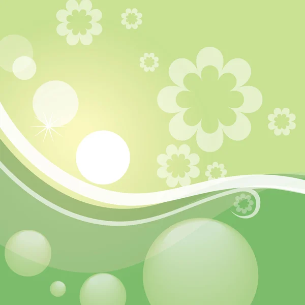 아름 다운 녹색 배경 — 스톡 벡터
