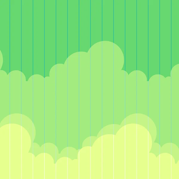 Nuvens verdes — Vetor de Stock