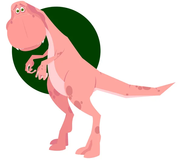 Dinossauro rosa. Uma ilustração vetorial —  Vetores de Stock