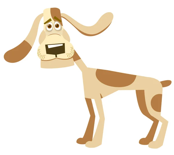 Hund med store ører – Stock-vektor