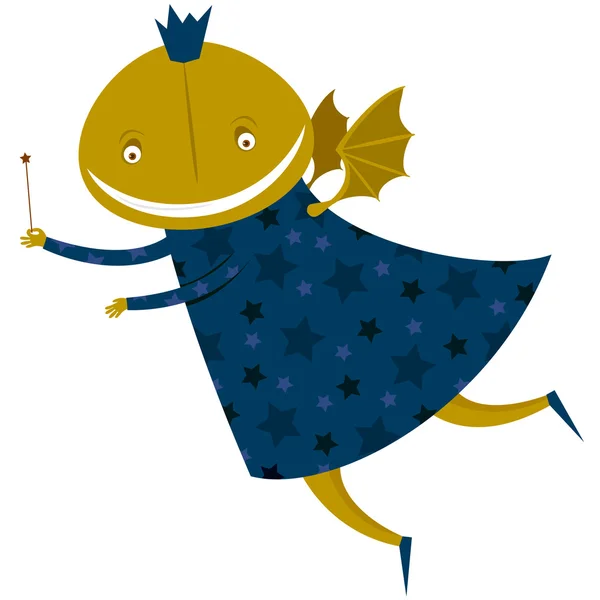 The amusing fairy. A vector illustration on Halloween — Stock Vector