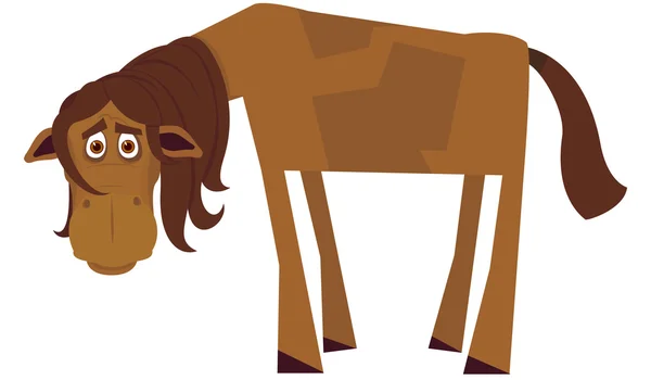 Amusing horse. A vector illustration — Stock Vector