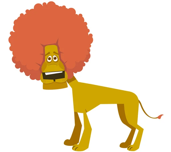Amusing lion. A vector illustration — Stock Vector