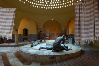 Turkish bath in acre israel clipart