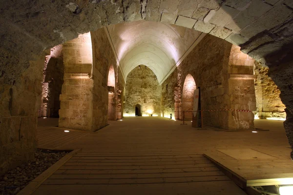 Castello templare cavaliere di Acri, Israele — Foto Stock