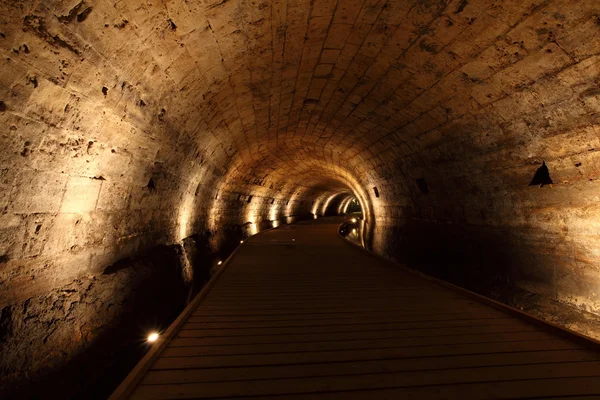 Акко-рыцарский тамплеровский тоннель — стоковое фото