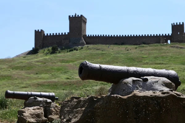 热那亚堡垒在苏达克, — 图库照片