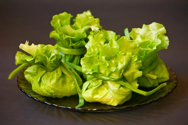 Bags Made Of Lettuce — Stock Photo, Image
