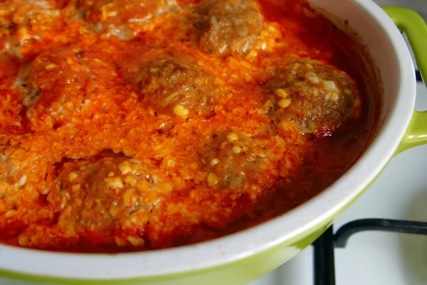 Homemade Cutlets Under The Sauce — Stock Photo, Image