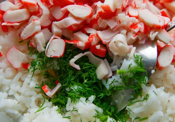 Краб салат — стокове фото
