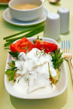 akşam yemeği için sağlıklı meze