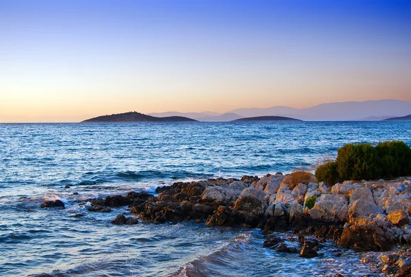 Tramonto sul Mar Egeo — Foto Stock