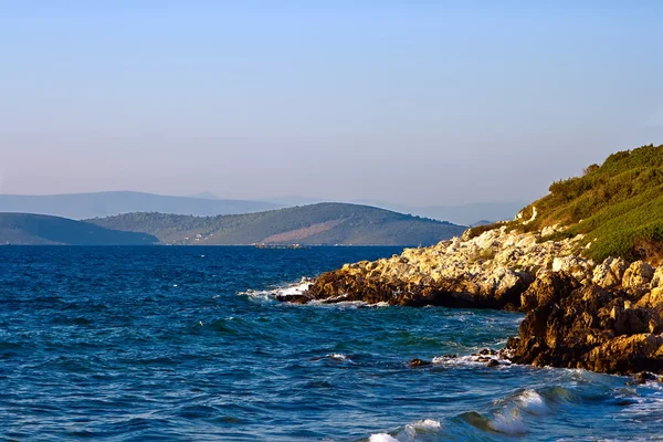 Морской пейзаж Эгейского моря — стоковое фото