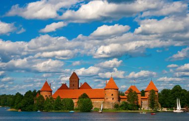 Trakai Castle In Lithuania clipart