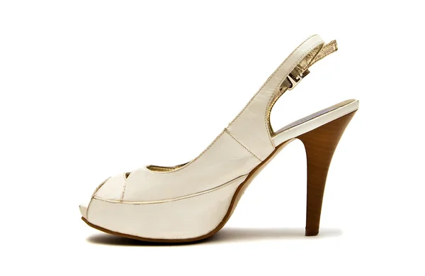 Białe buty ślubne — Zdjęcie stockowe