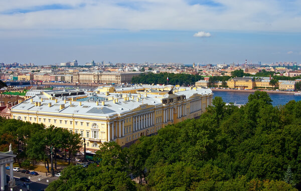 Bird's-eye view of the Saint-Petersburg, Russia