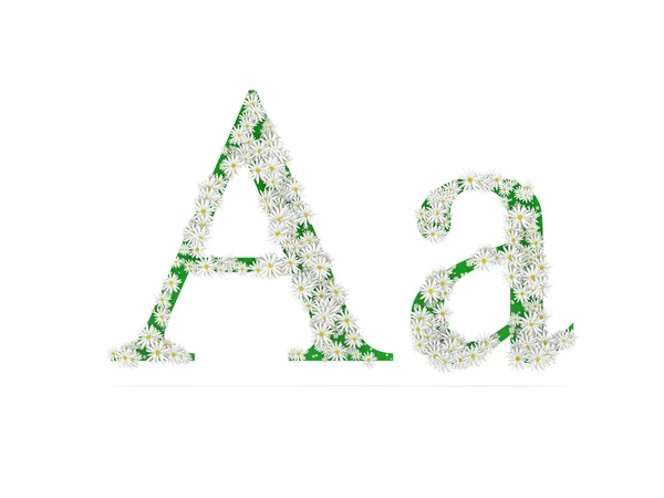Çiçek alfabet — Stok fotoğraf