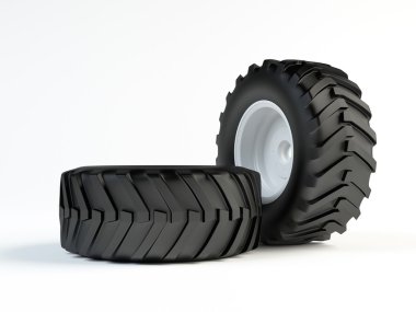 Tractor tyres clipart