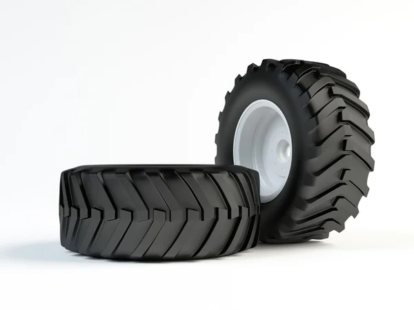 Neumáticos de tractor — Foto de Stock