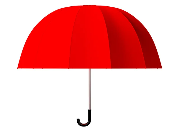 Paraguas rojo renderizados 3D — Foto de Stock