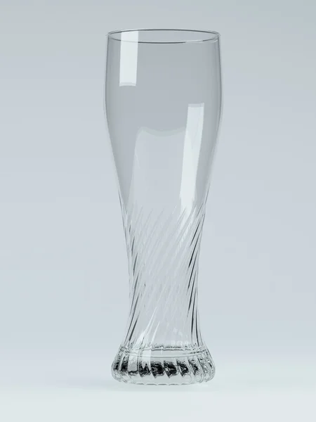 3D render de vidro bonito vazio — Fotografia de Stock