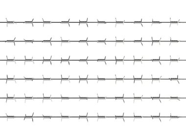 3d barbed wire clipart