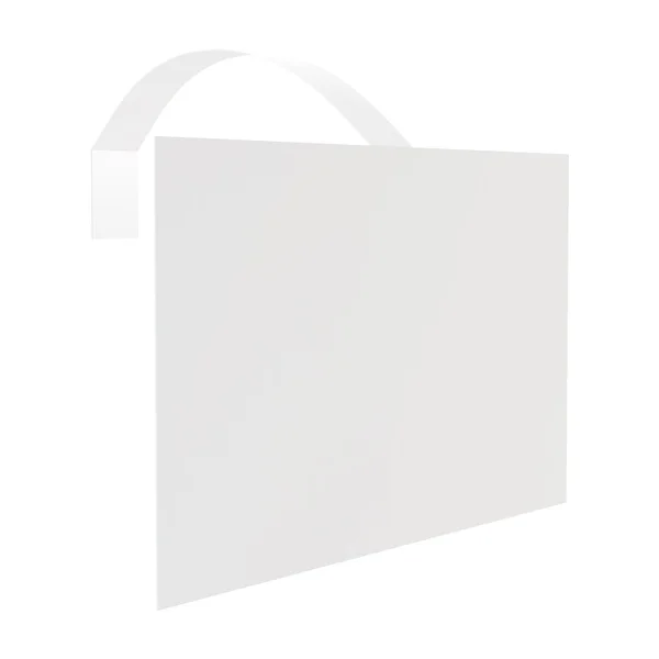 3d white sticker — Stock Photo, Image