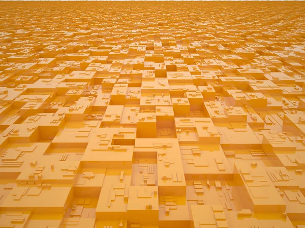 Soyut 3D şehir — Stok fotoğraf