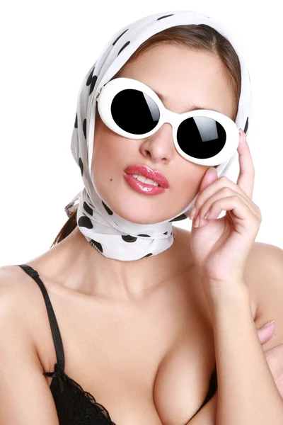 Beautiful girl in sunglasses — Stock Photo, Image
