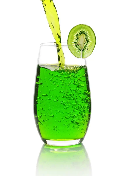Green lemonade with kiwi — Stock Photo, Image