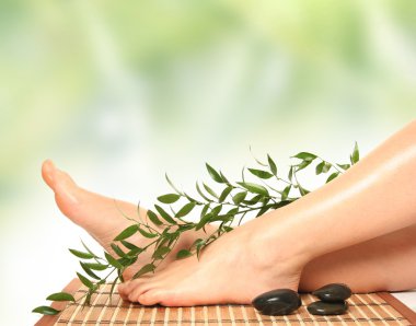 Green massage clipart