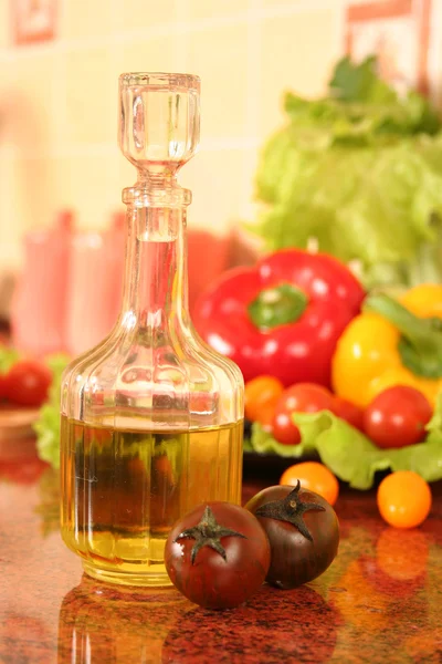 Tomate y aceite — Foto de Stock