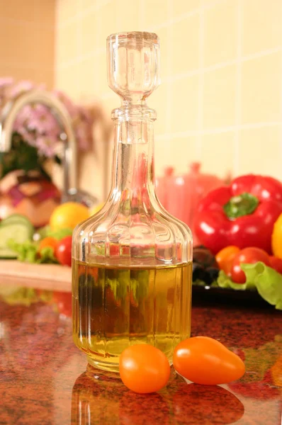 Pomidor i oleju — Zdjęcie stockowe