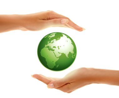 Holding the earth clipart